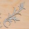 1 Pair Silver Iron on Embroidery Leaf Patch Shiny Floral Applique Decorative Patch